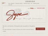 Sync Counseling Center website screenshot