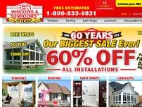 D&W Windows and Sunrooms website screenshot