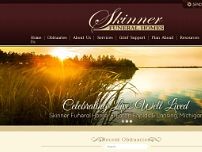 Skinner Funeral Homes website screenshot
