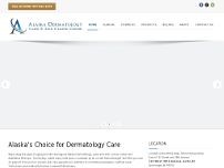 Alaska Dermatology, Laser and Skin Cancer Center website screenshot