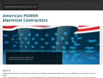 American Power Electrical Contractor website screenshot