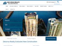 Decorus Realty website screenshot