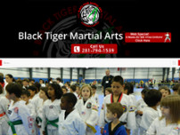 Black Tiger Martial Arts website screenshot