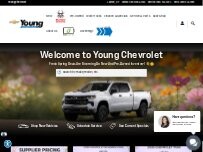 Website Screenshot Young Chevrolet