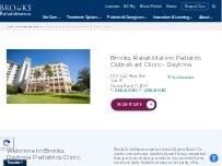 Website Screenshot Halifax Health Brooks Rehabilitation OP - Daytona Pediatrics