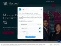 Website Screenshot Moreno Family Law Firm