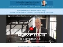 Website Screenshot Dr. Scott Zashin, MD
