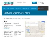 Screenshot for www.nextcare.com