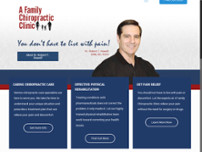 A Family Chiropractic Clinic website screenshot
