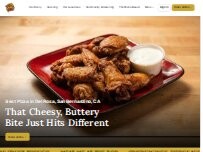 Website Screenshot Golden Pizza and Wings
