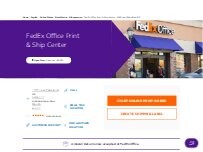 Website Screenshot FedEx Office Print & Ship Center