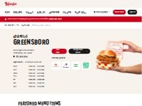 Website Screenshot Bojangles