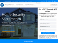 ADT Security Services website screenshot