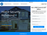ADT Security Services, LLC. website screenshot