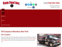 Cam Fuel Inc. website screenshot