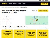 Website Screenshot Meineke Car Care Center