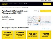 Website Screenshot Meineke Car Care Center