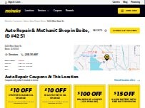 Website Screenshot Meineke Car Care Center