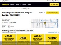 Website Screenshot Meineke Car Care Center