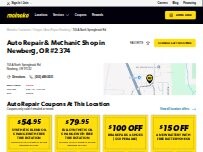 Website Screenshot Meineke Car Care Center