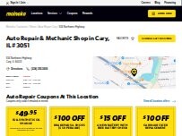 Website Screenshot Meineke Car Care Center