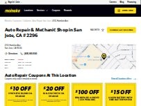 Website Screenshot Meineke Car Care Center