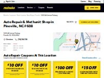 Website Screenshot Meineke Car Care Center