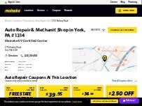 Website Screenshot Meineke Car Care Center
