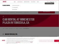 Website Screenshot Avis Car Rental