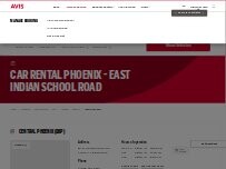 Website Screenshot Avis Car Rental