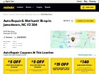 Website Screenshot Meineke Car Care Center