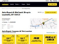 Website Screenshot Meineke Car Care Center