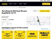 Website Screenshot Meineke Car Care Center