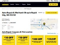Website Screenshot Meineke Car Care Center