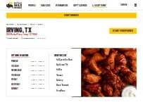 Website Screenshot Buffalo Wild Wings