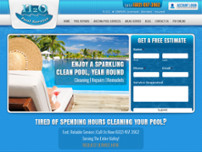 H2O Pool Service website screenshot