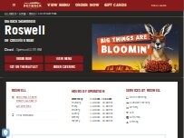 Website Screenshot Outback Steakhouse