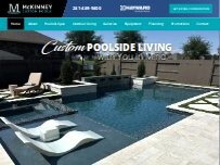 Website Screenshot McKinney Custom Pools