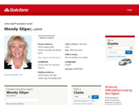 Wendy Sliger - State Farm Insurance Agent website screenshot