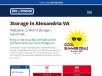 Mini U Storage website screenshot