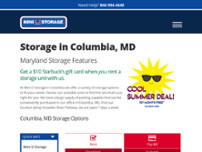 Mini U Storage website screenshot