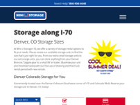 Mini U Storage website screenshot