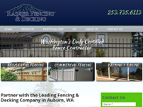 Rainier Fencing & Decking website screenshot