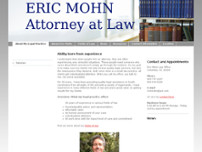 Eric Mohn Law Office website screenshot