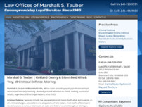 Law Offices of Marshall S. Tauber website screenshot