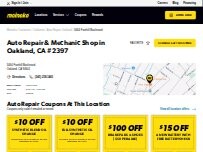 Website Screenshot Meineke Car Care Center