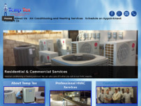 Temp Tex Heating and Air Conditioning website screenshot