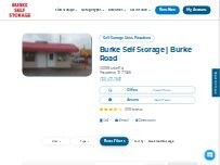 Website Screenshot Burke Self Storage