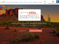 Mesa Chiropractic and Rehabilitation website screenshot