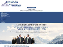 Clawson & Clawson LLP website screenshot